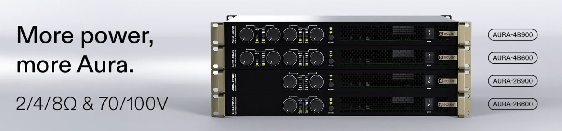 Ecler AURA series banner