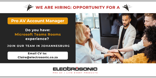 banner Job Offer ProAV Account Manager 1