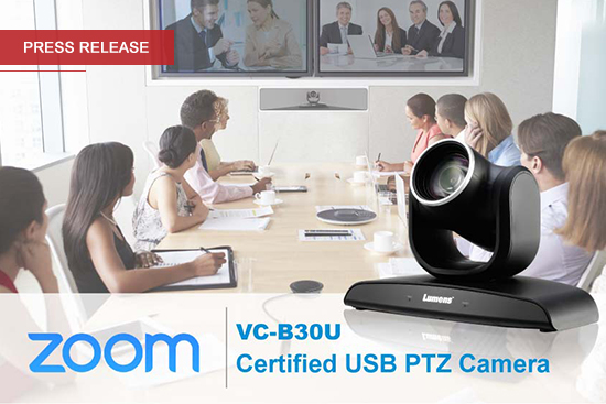 Lumens VC-B30U Camera now Certified by Zoom