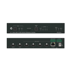 DA3-24-H: 2:4 4K HDR HDMI 2:1 Switcher with 1:4 Distribution Amplifier