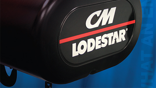 CM LODESTAR ELECTRIC CHAIN HOIST, THE UNDISPUTED INDUSTRY WORKHORSE