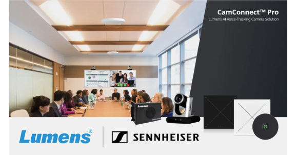 Lumens Selects Sennheiser TeamConnect Ceiling Medium for More Engaging Hybrid Meetings