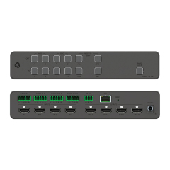 MTX3-44-HSA: 4x4 4K60 4:4:4 HDMI+Audio Seamless Matrix Switcher